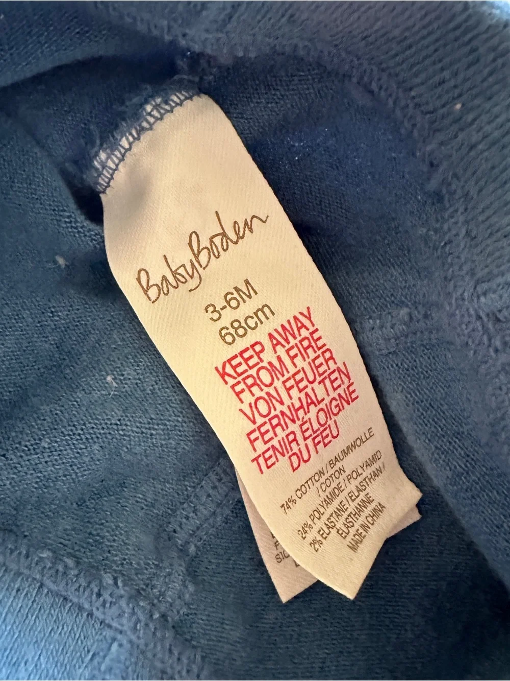 Baby Boden blue tights